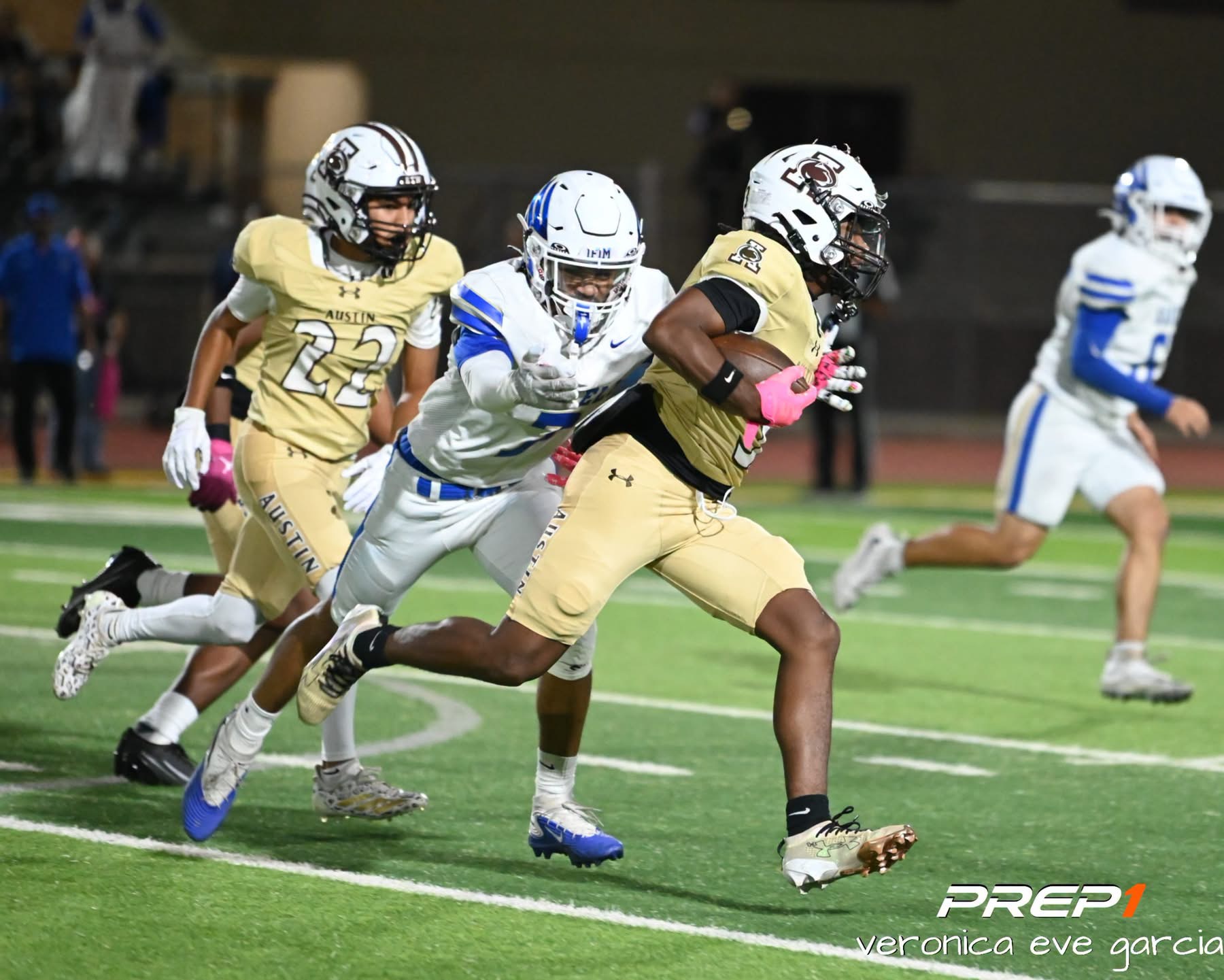 AUSTIN PANTHERS STAY PERFECT: PANTHERS POWER PAST SAN ELIZARIO, 49-7