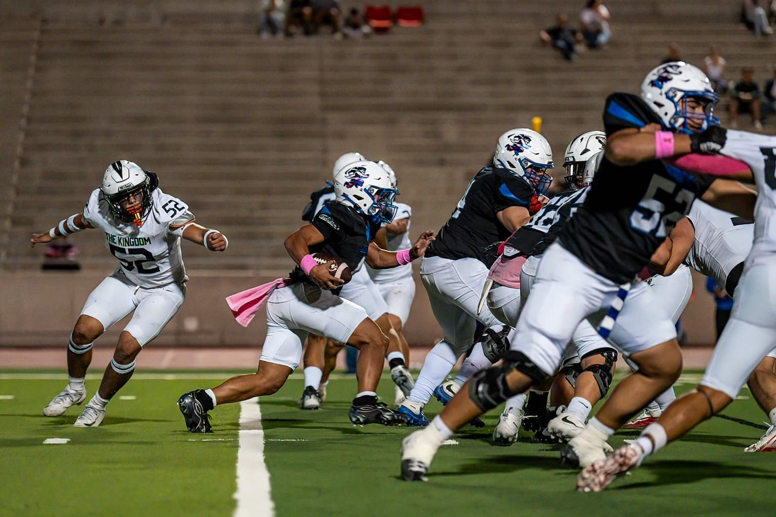 AMERICAS TRAILBLAZERS STUN HANKS IN WILD 50-49 DISTRICT THRILLER