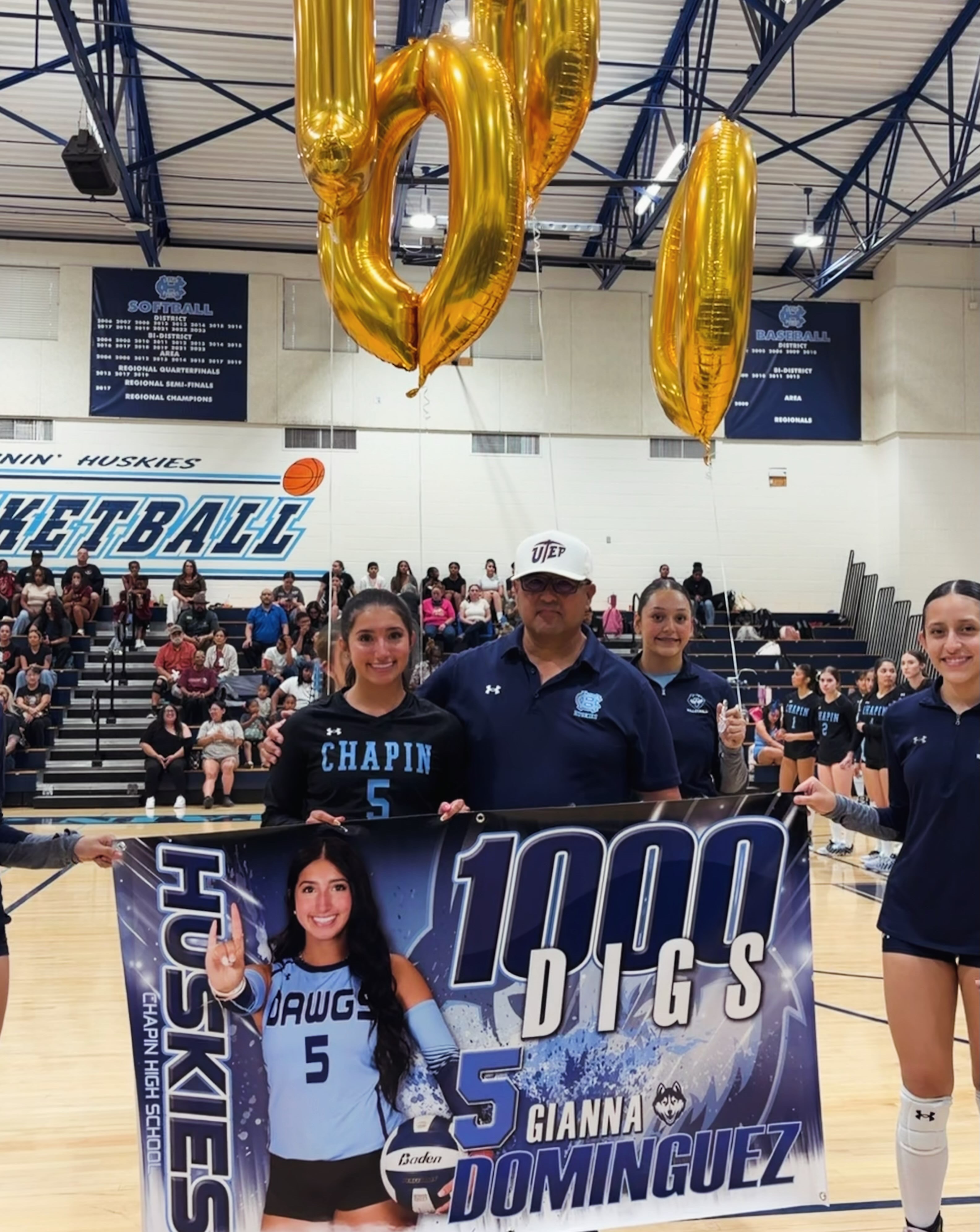GIGI DOMINGUEZ REACHES 1,000-DIG MILESTONE