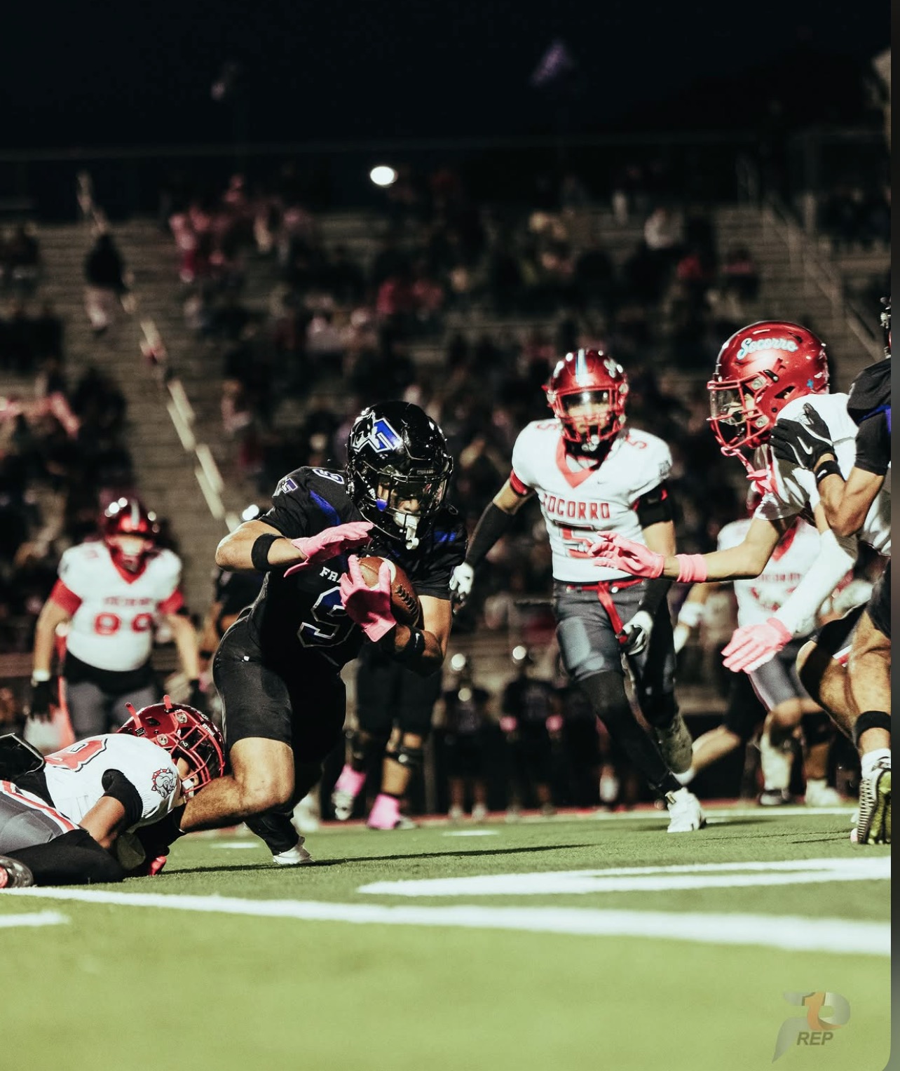 FRANKLIN MAKES A STATEMENT: COUGARS RUN PAST SOCORRO 37-13